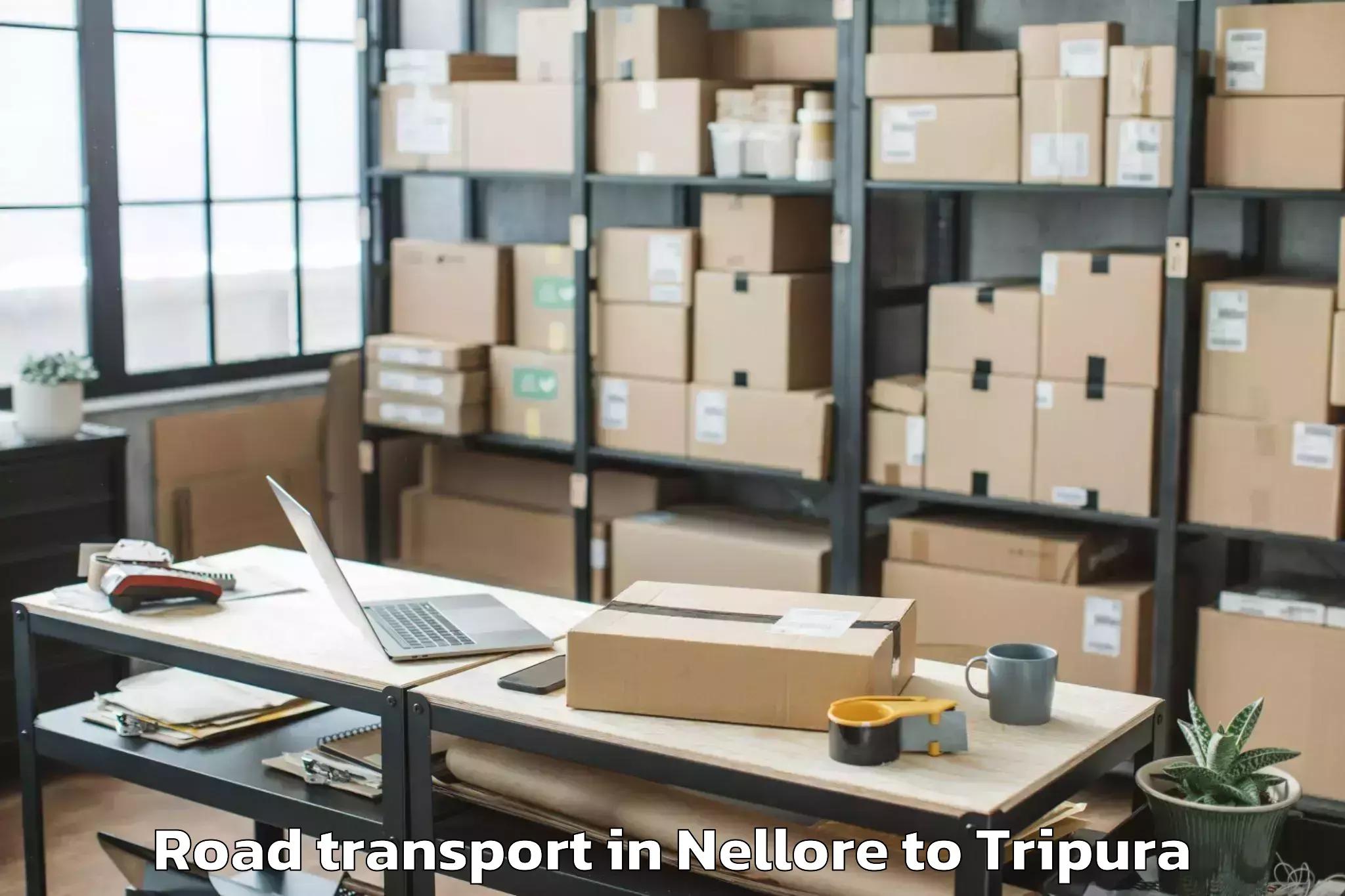 Affordable Nellore to Ambasa Road Transport